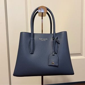 Kate Spade Harper Satchel Purse Blue